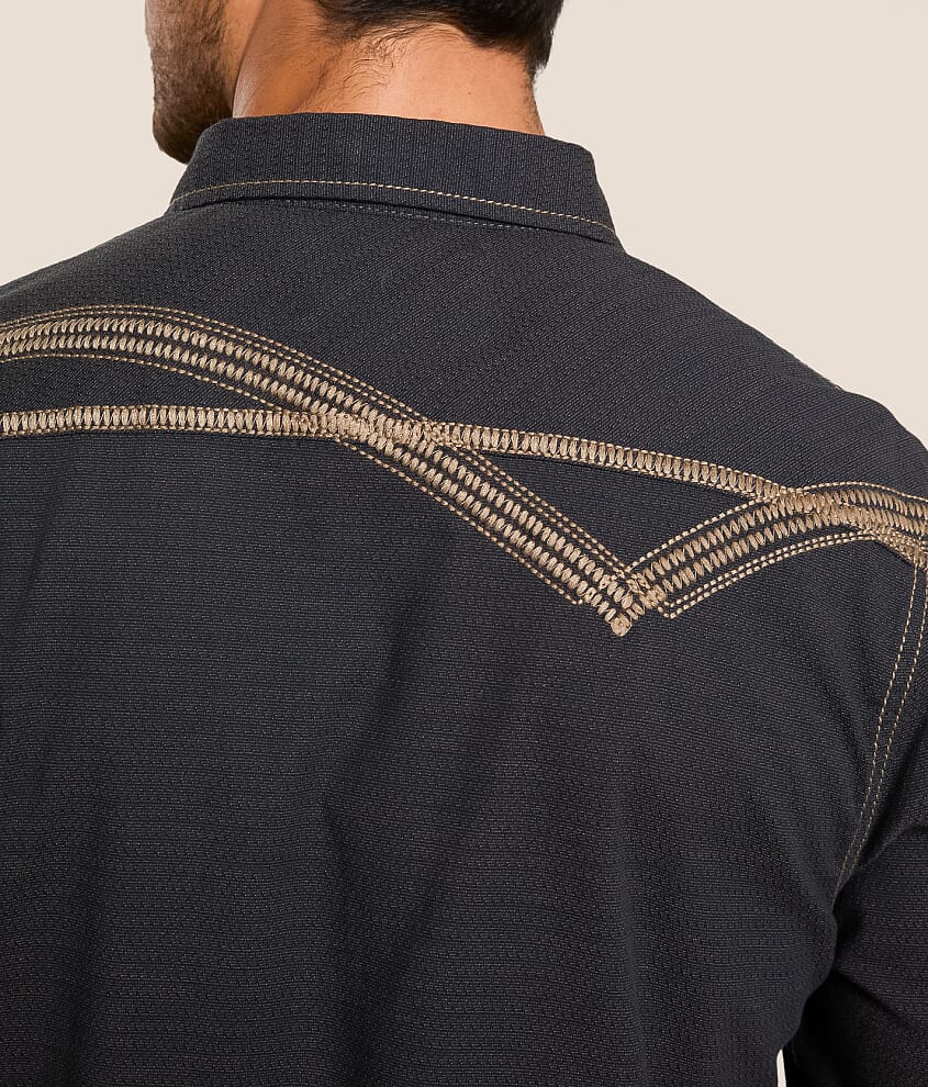 Embroidered Athletic Stretch Shirt