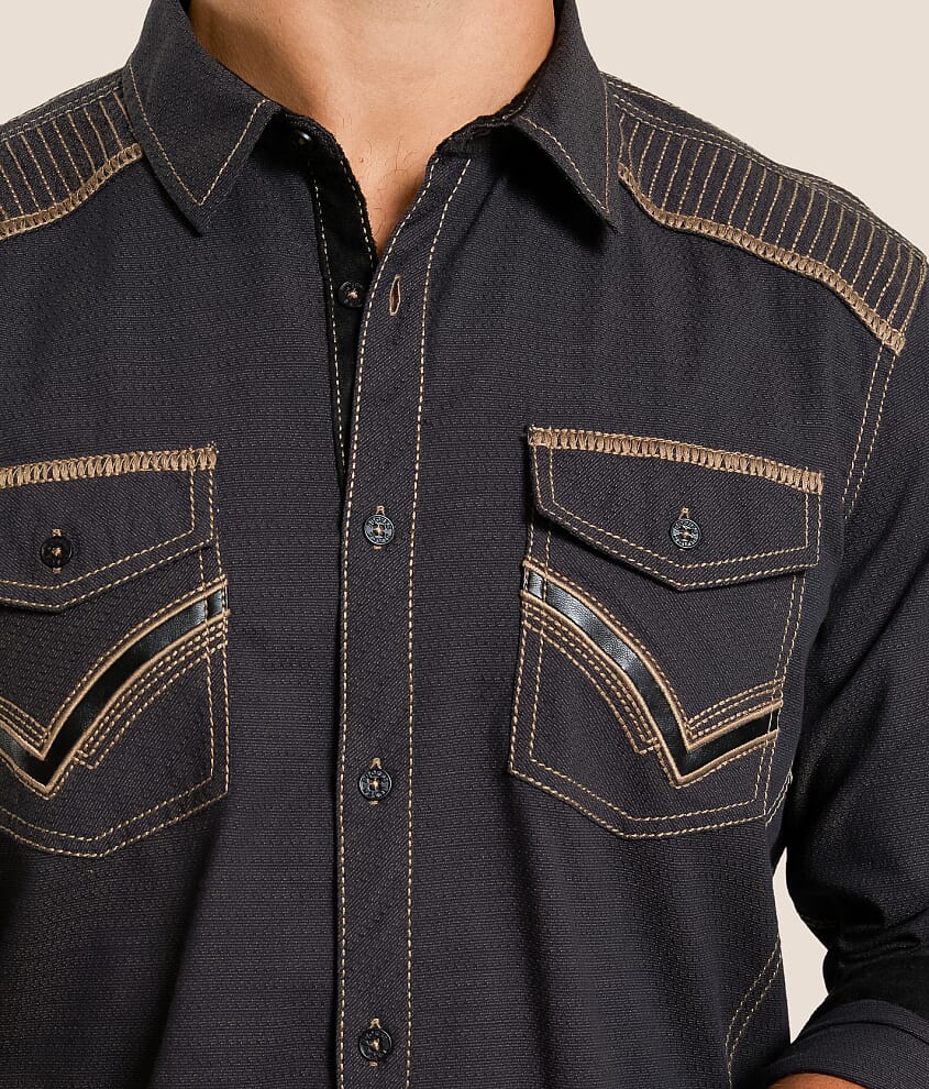 Embroidered Athletic Stretch Shirt