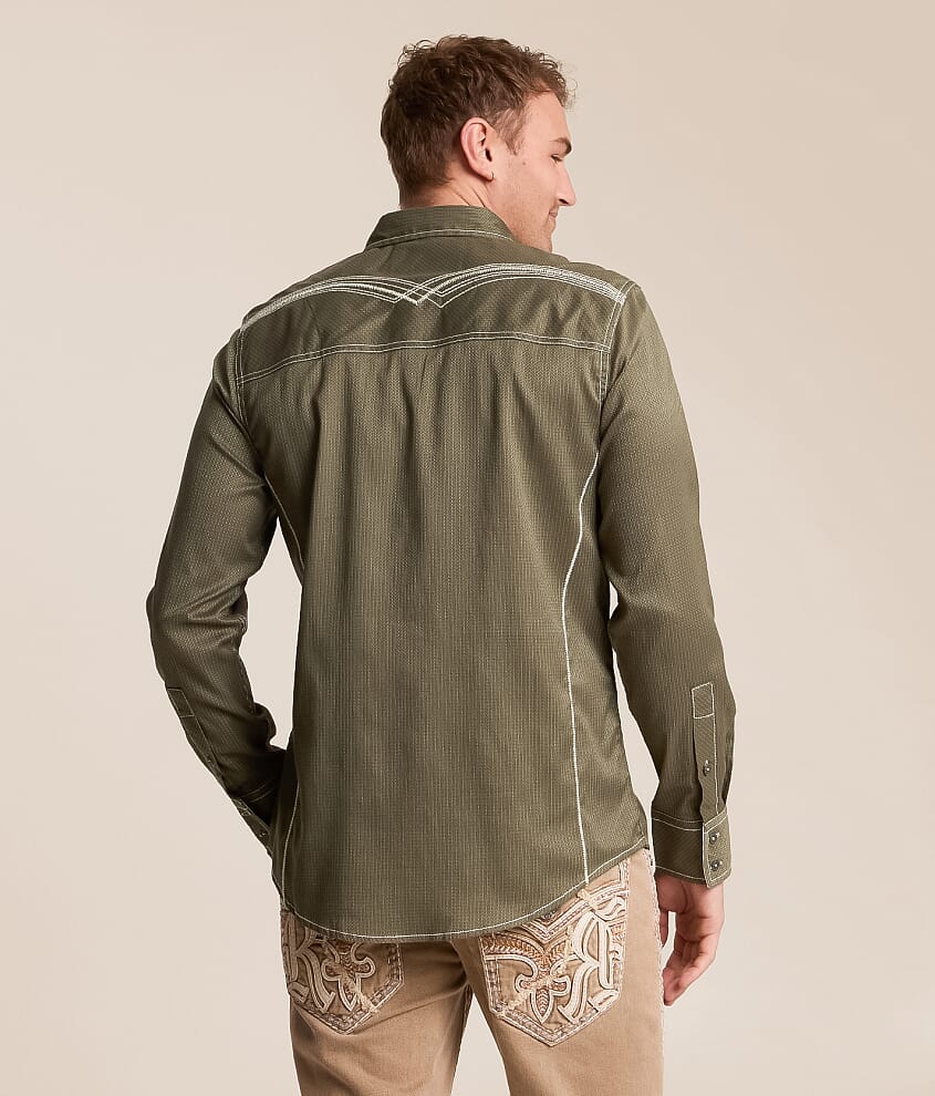 Embroidered Athletic Stretch Shirt