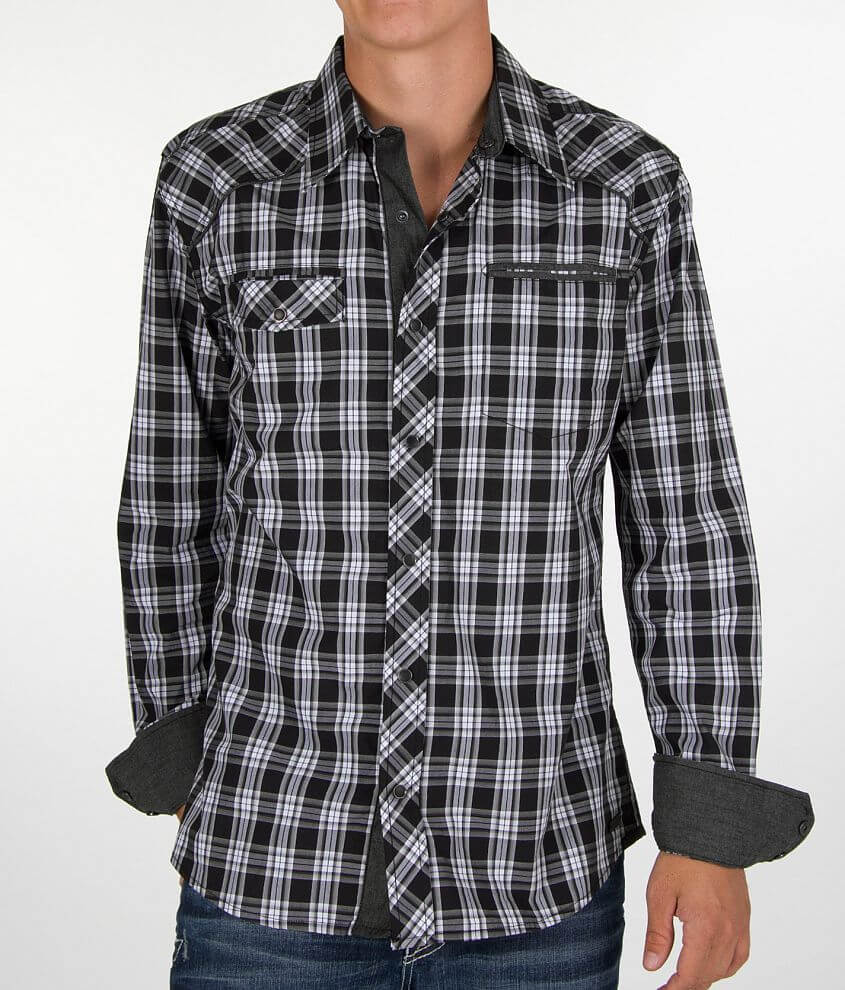 Buckle Black Polished Cry Shirt front view