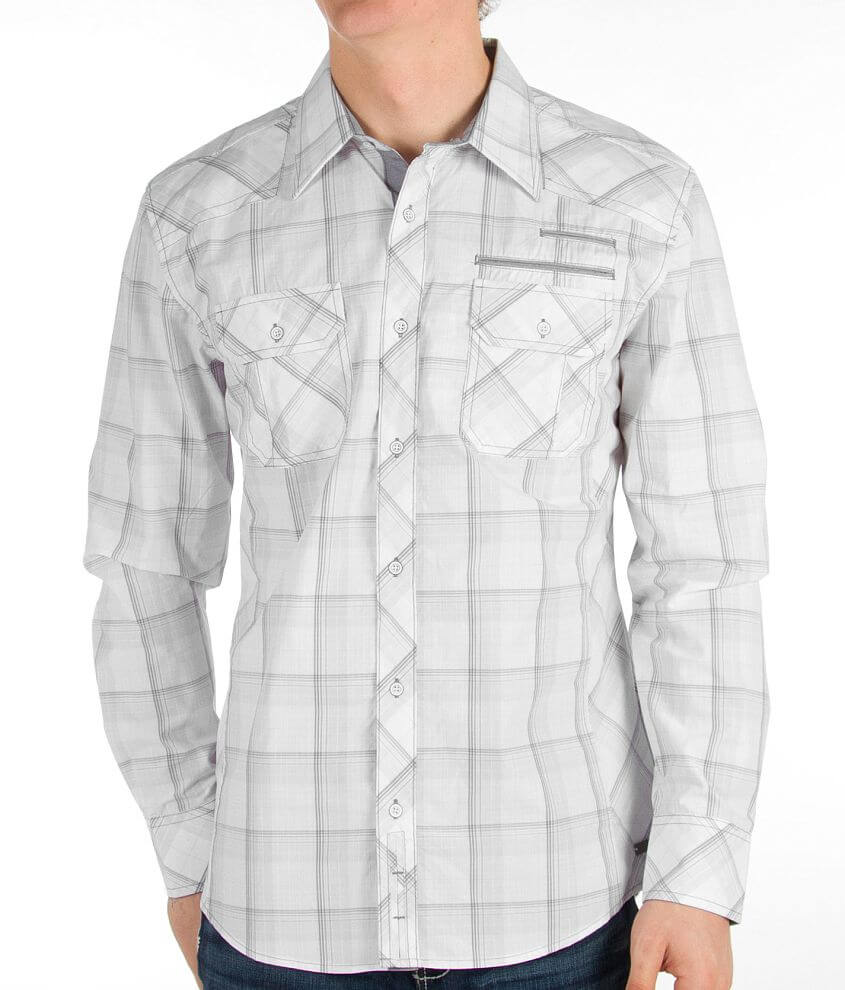 Buckle Black Polished Too Much Shirt front view