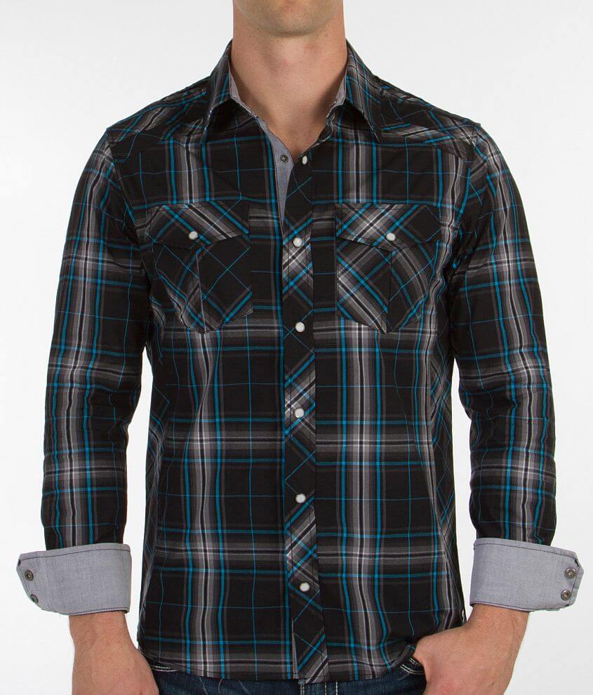 Buckle Black Polished Naturally Stretch Shirt front view