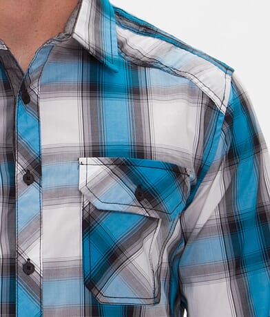 J.B. Holt Buckle Black Polished Cowboy Shirt FRONT_DETAIL