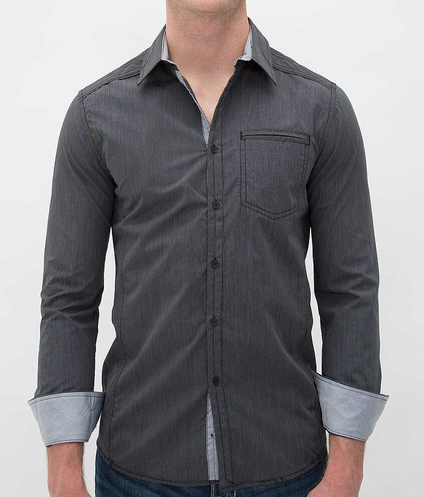 Buckle Black Polished Lonesome Shirt front view