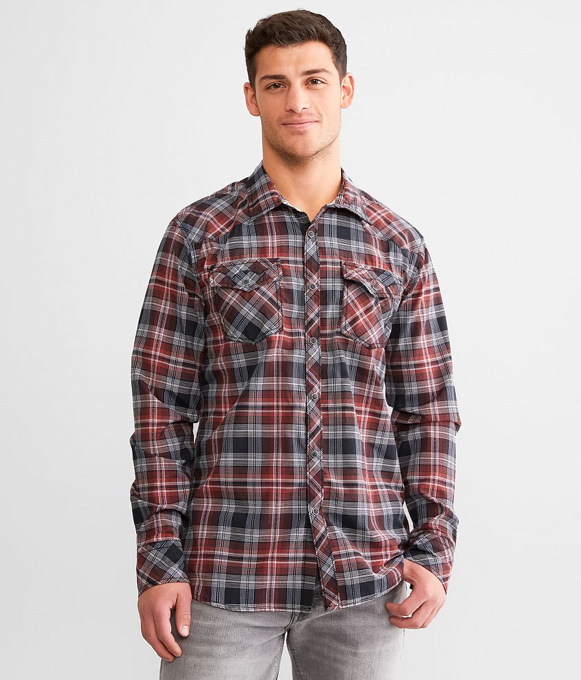 Gentry County Plaid Athletic Shirt front view