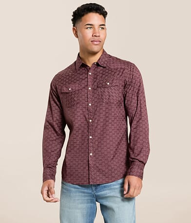 Gentry County Embroidered Athletic Stretch Shirt front view