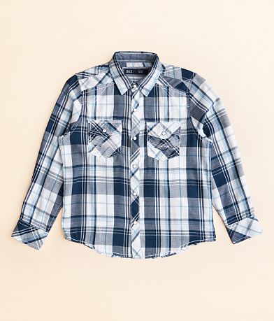 BKE Boys - Plaid Shirt front view