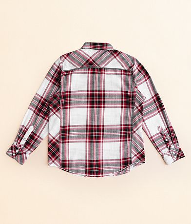 BKE Boys - Plaid Shirt BACK