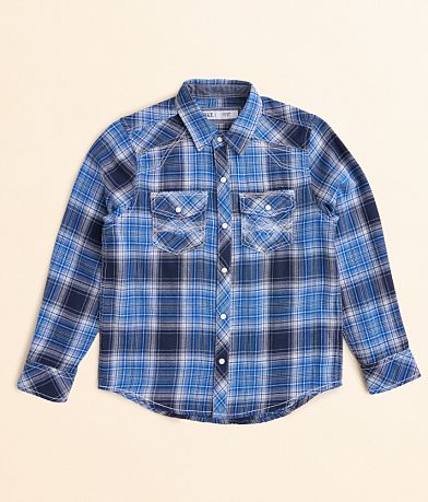 BKE Boys - Plaid Shirt front view