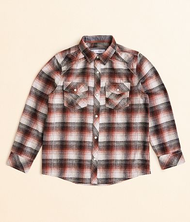 BKE Boys - Plaid Shirt front view