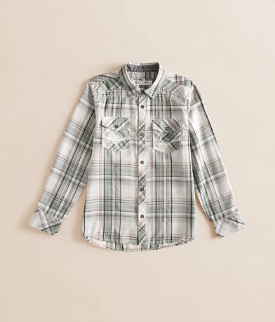 Boys - Plaid Stretch Shirt