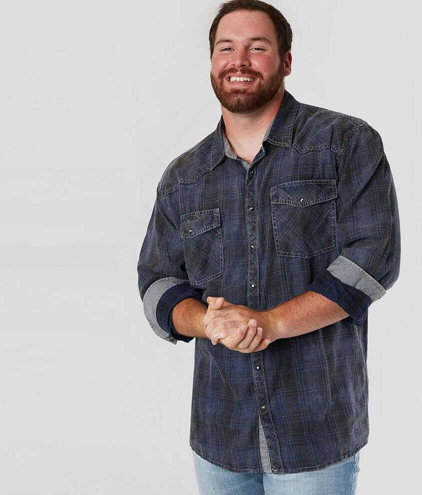 BKE Vintage Plaid Shirt - Big &amp; Tall front view