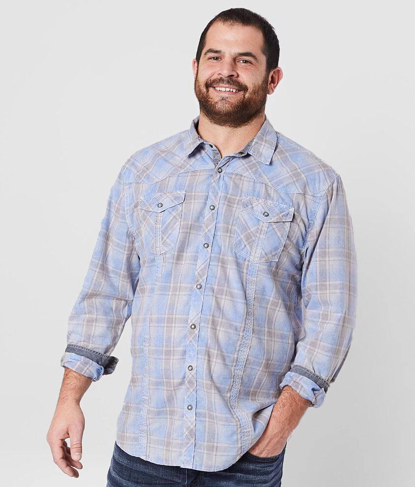 Image of BKE Vintage Washed Plaid Shirt - Big & Tall