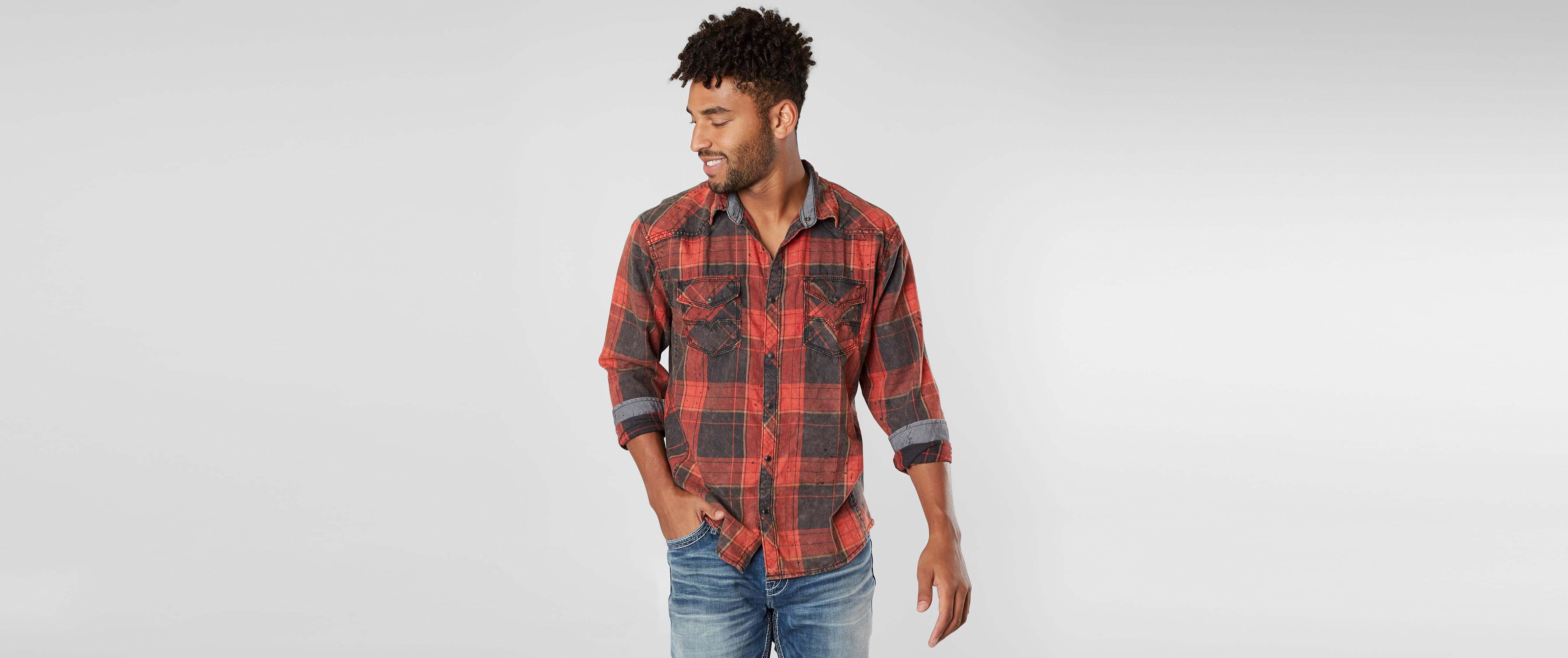 vintage red mens shirts