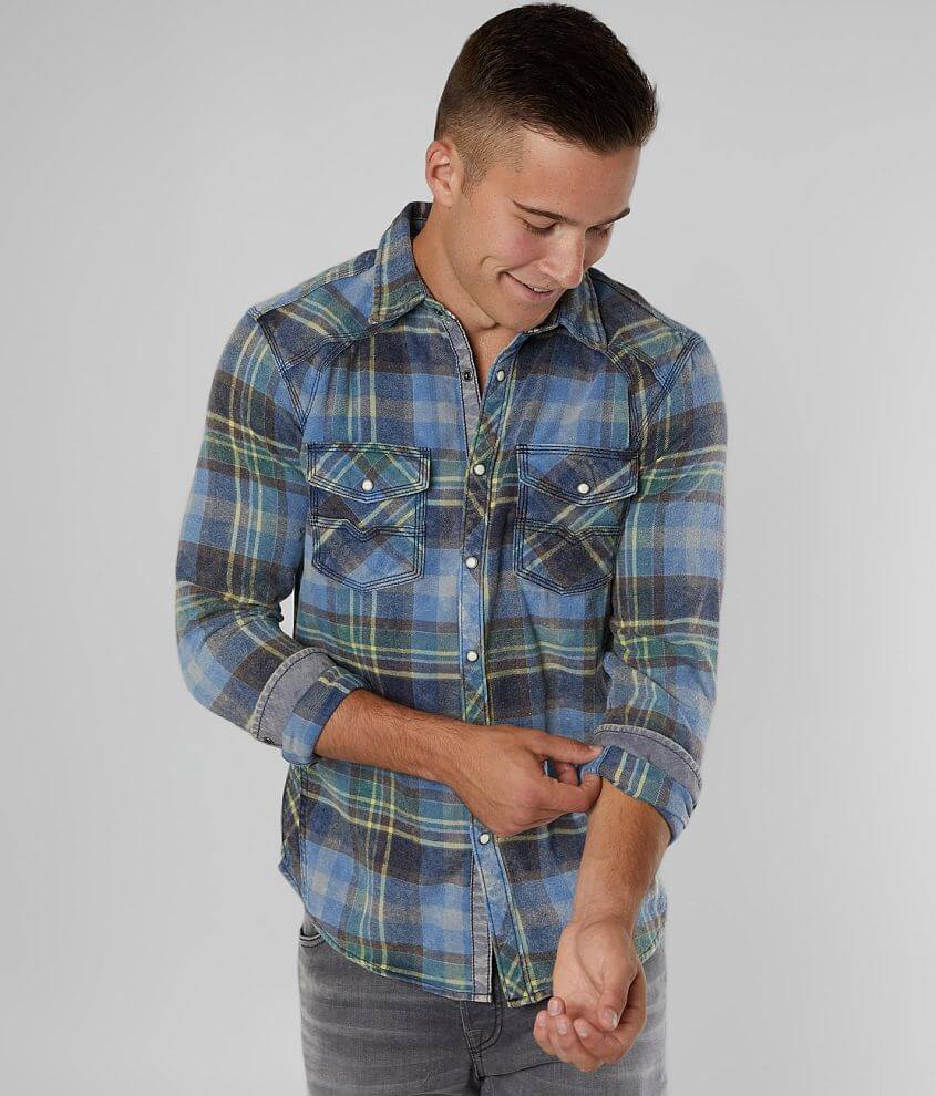 BKE Vintage Flannel Standard Shirt front view