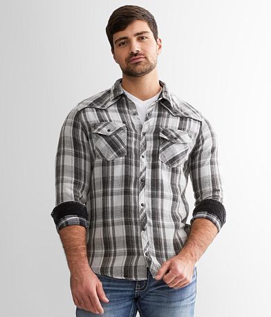 BKE Vintage Flannel Standard Shirt front view