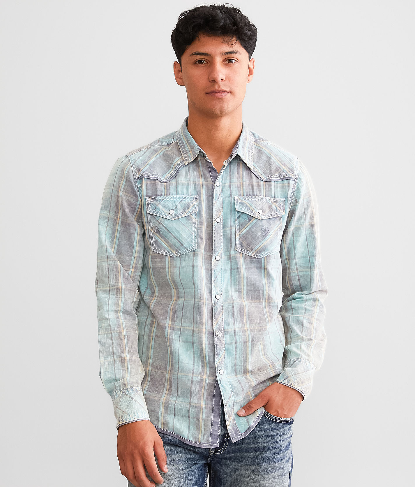 Dute Plaid Shirt gray/plaid One Size