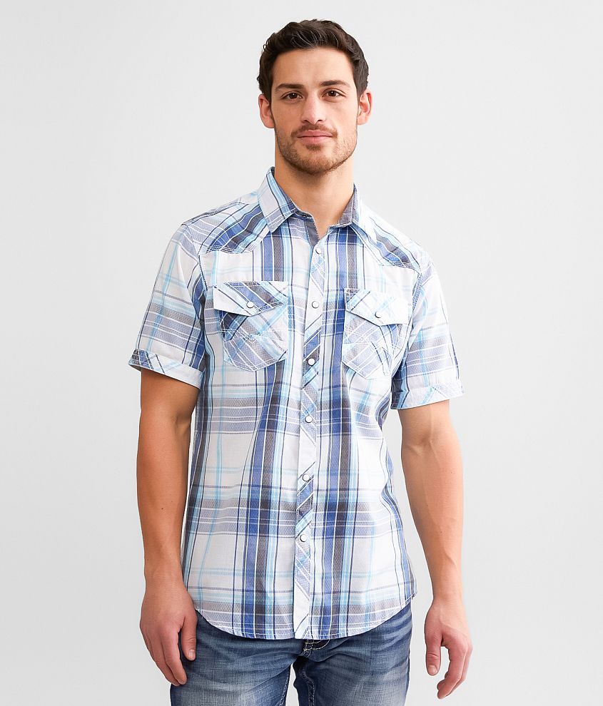 BKE Vintage Plaid Standard Shirt