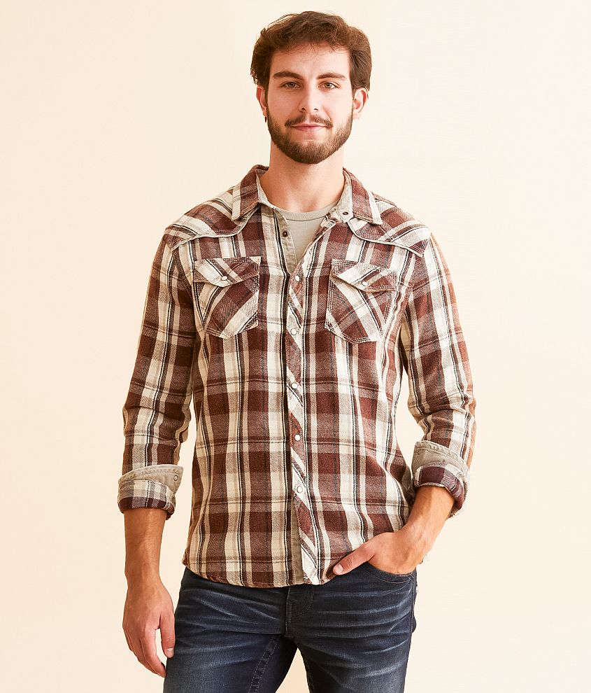 Brushed Plaid Athletic Shirt