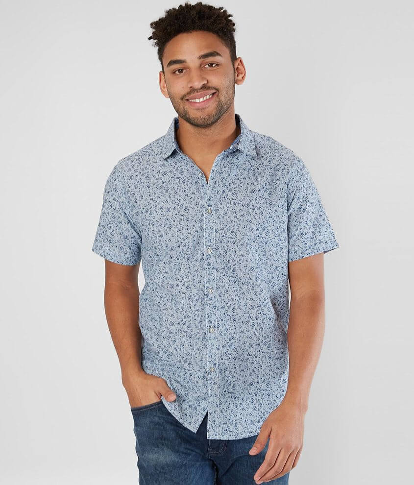 Departwest Floral Chambray Shirt - Men's Shirts in Blue Chambray | Buckle