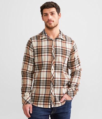 Departwest Brushed Plaid Shirt front view