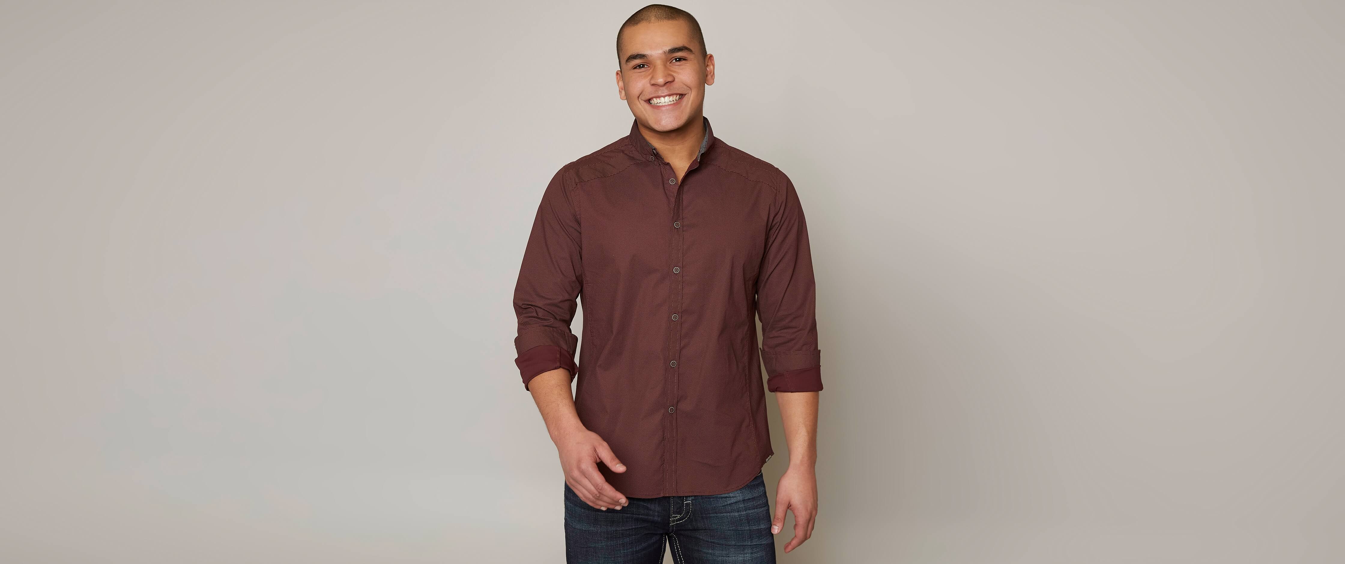 Image of J.B. Holt Dotted Stretch Shirt