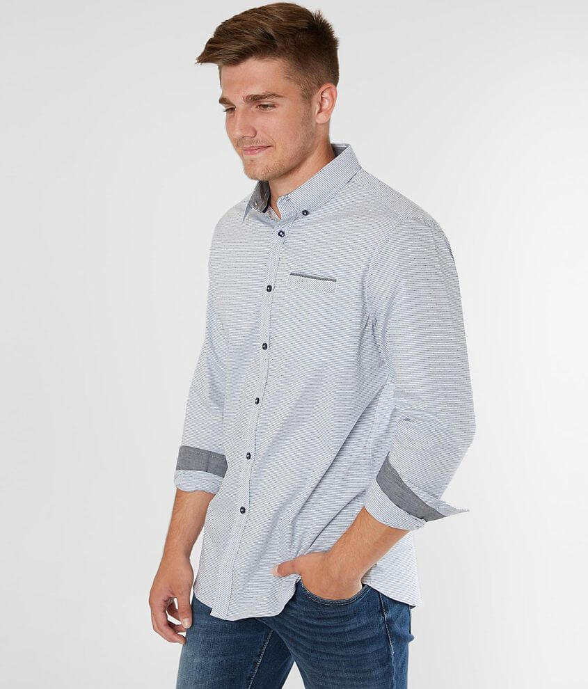 Image of J.B. Holt Striped Athletic Stretch Shirt