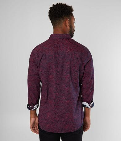 J.B. Holt Paisley Athletic Stretch Shirt BACK