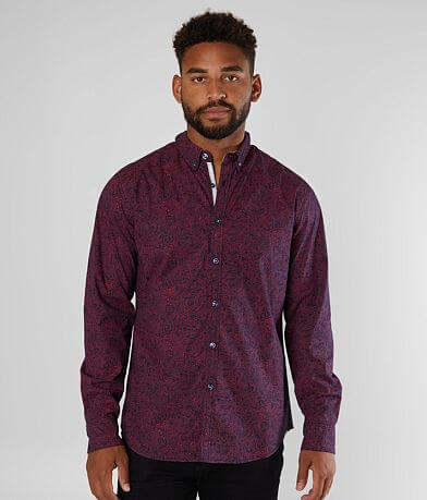 J.B. Holt Paisley Athletic Stretch Shirt FULL_RIGHT_SIDE