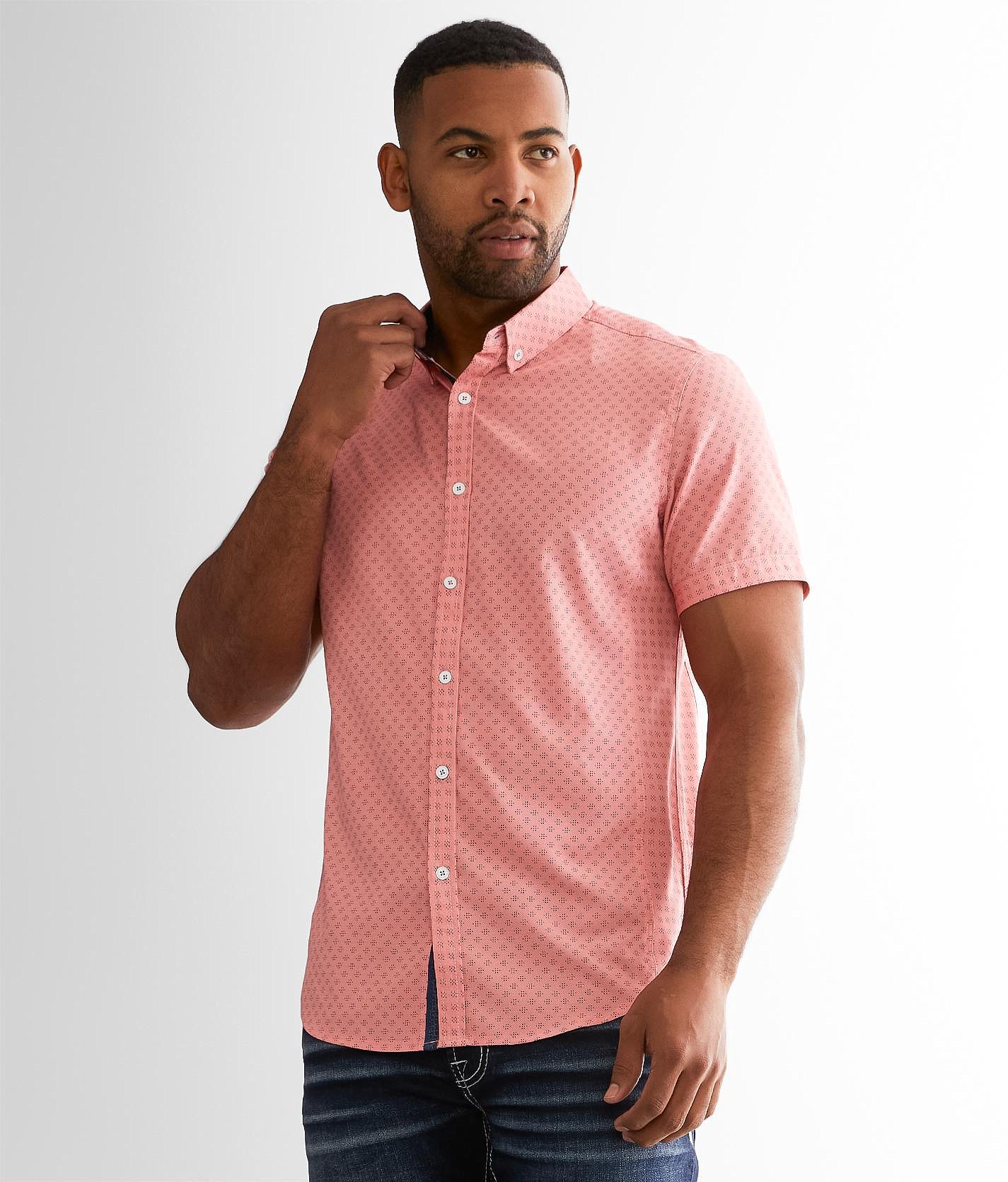 J.B. Holt Standard Performance Stretch Shirt - Men's Shirts In Coral ...