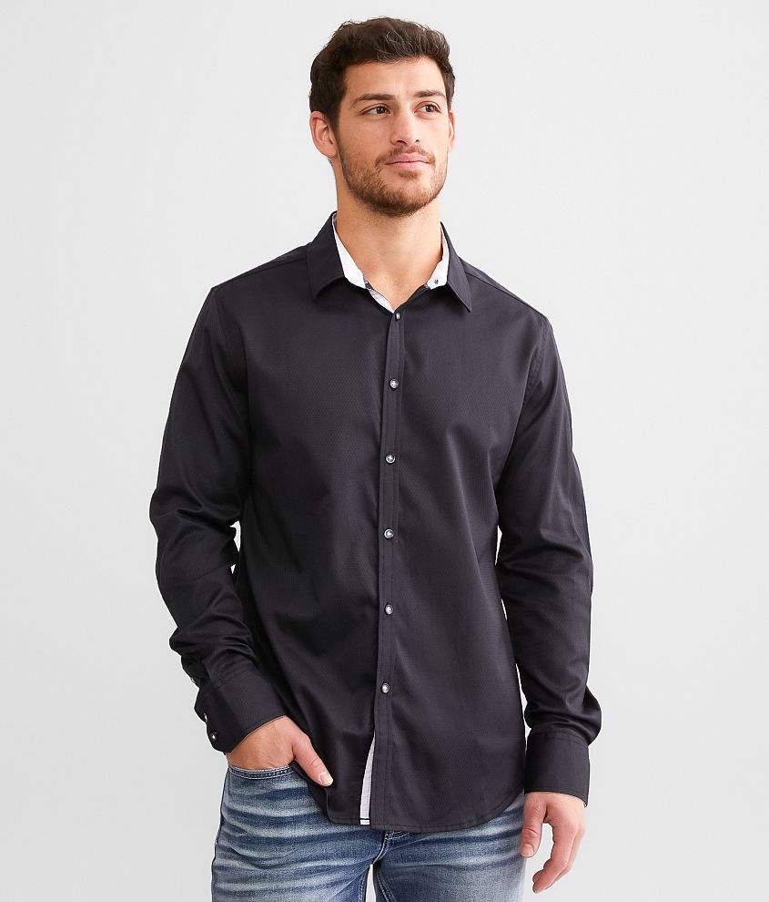 J.B. Holt Solid Athletic Stretch Shirt - Men's Shirts in Black | Buckle