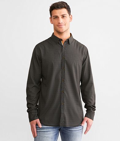 Eight X Tonal Jacquard Shirt - Men's Shirts in Black | Buckle