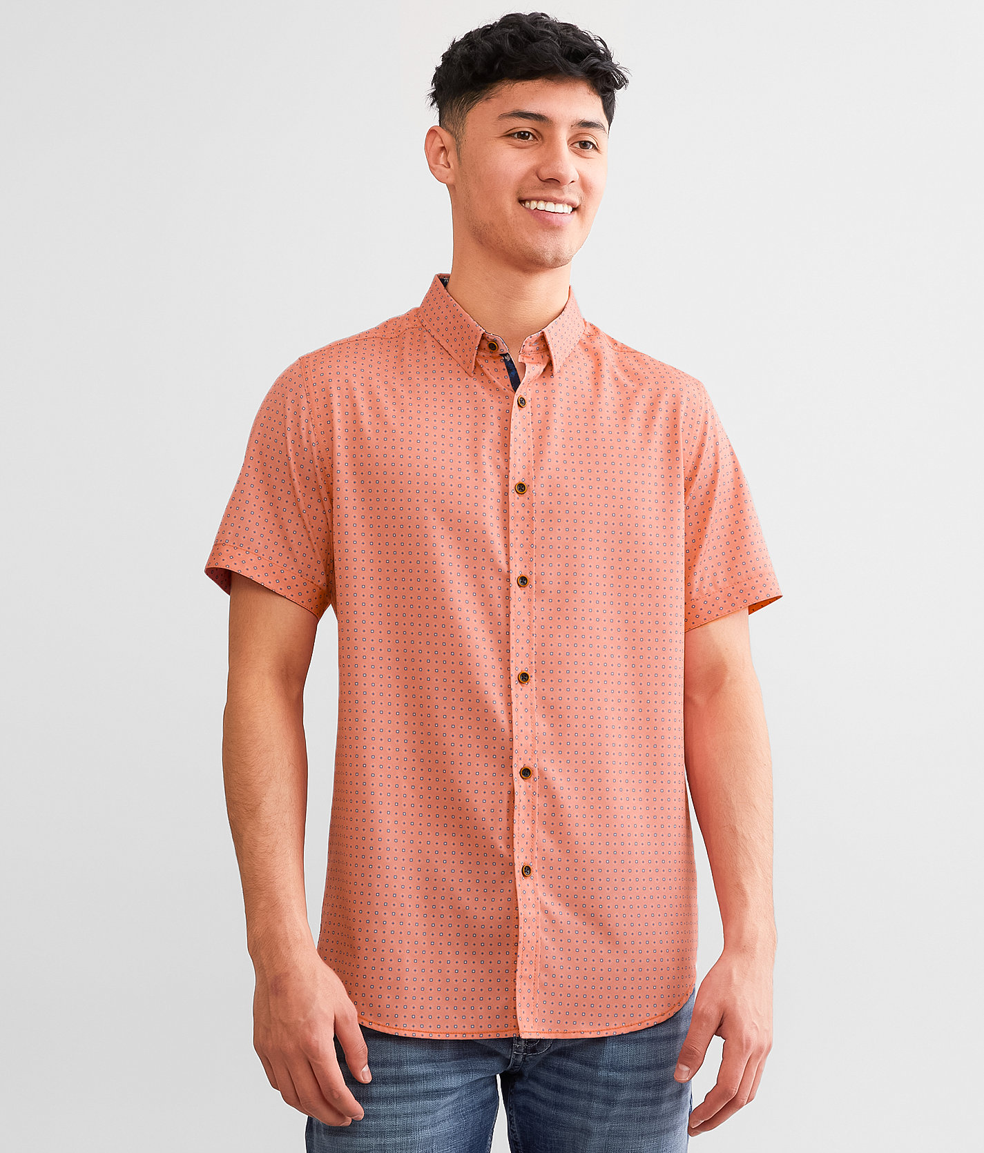 J.B. Holt Standard Performance Stretch Shirt - Men's Shirts In Coral ...