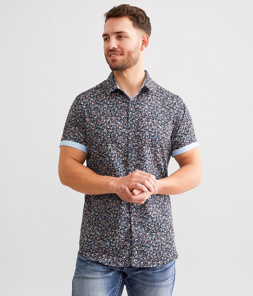 J.B. Holt Floral Standard Performance Stretch Shirt front view