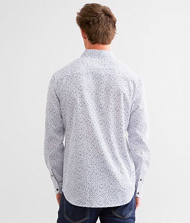 J.B. Holt Floral Athletic Stretch Shirt BACK