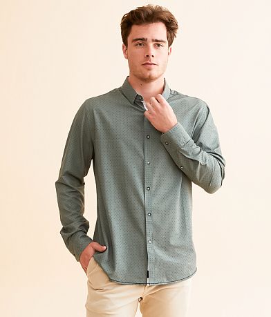 J.B. Holt Dot Athletic Performance Stretch Shirt full left side view