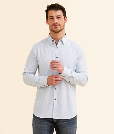 J.B. Holt Dot Standard Performance Stretch Shirt front view