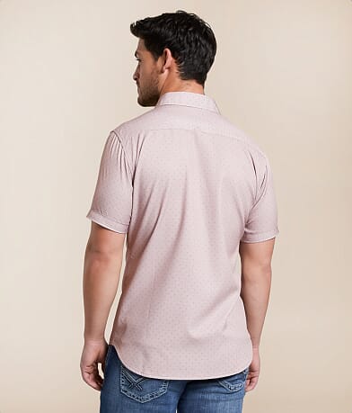 J.B. Holt Dot Tailored Performance Stretch Shirt back view