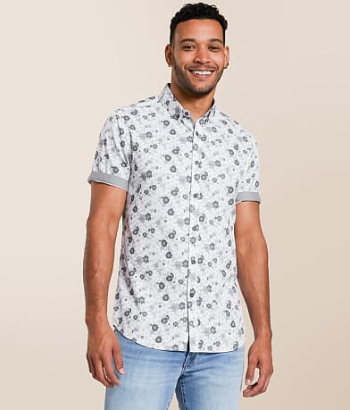 J.B. Holt Floral Standard Performance Stretch Shirt front view