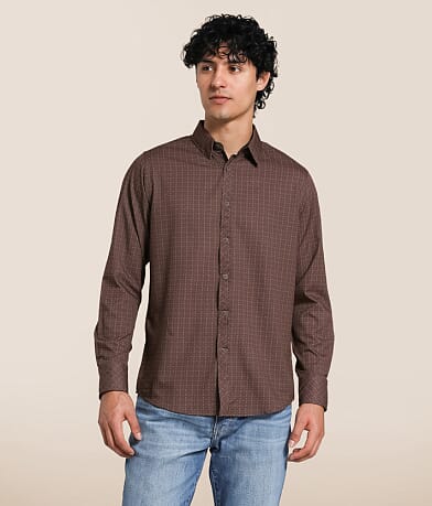 J.B. Holt Dot Ripstop Standard Stretch Shirt front view
