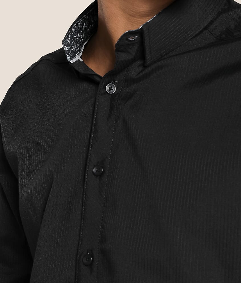 Tonal Embroidered Standard Stretch Shirt
