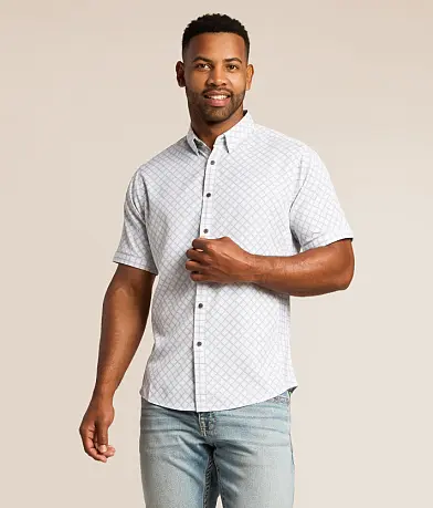 Men's Athletic Fit Button-Down Short Sleeve Shirts | Buckle