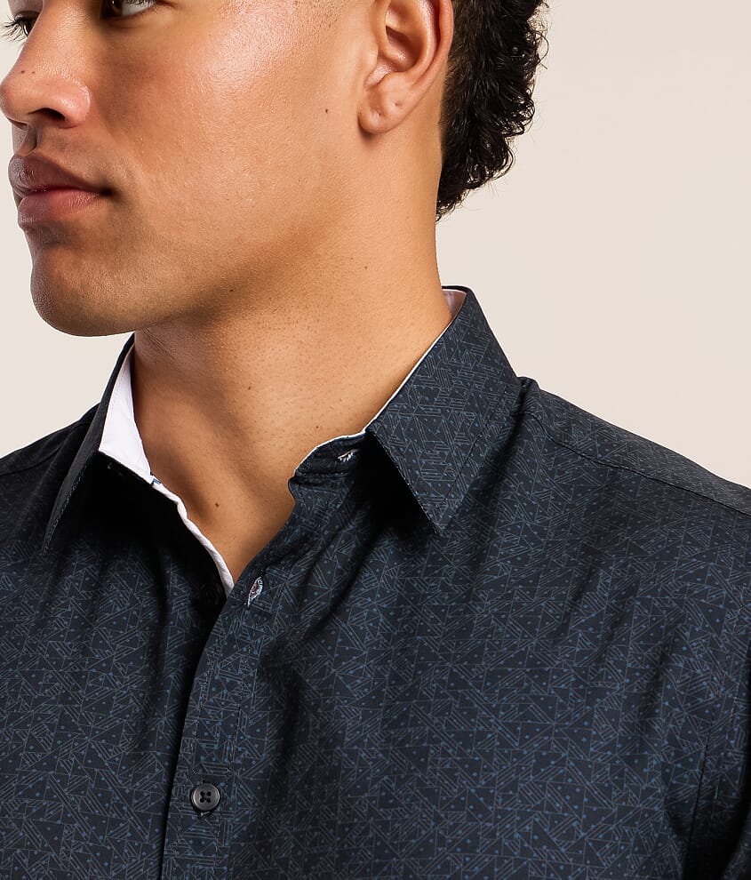 Geo Dot Athletic Performance Stretch Shirt