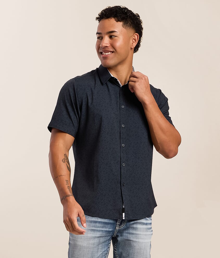Geo Dot Athletic Performance Stretch Shirt