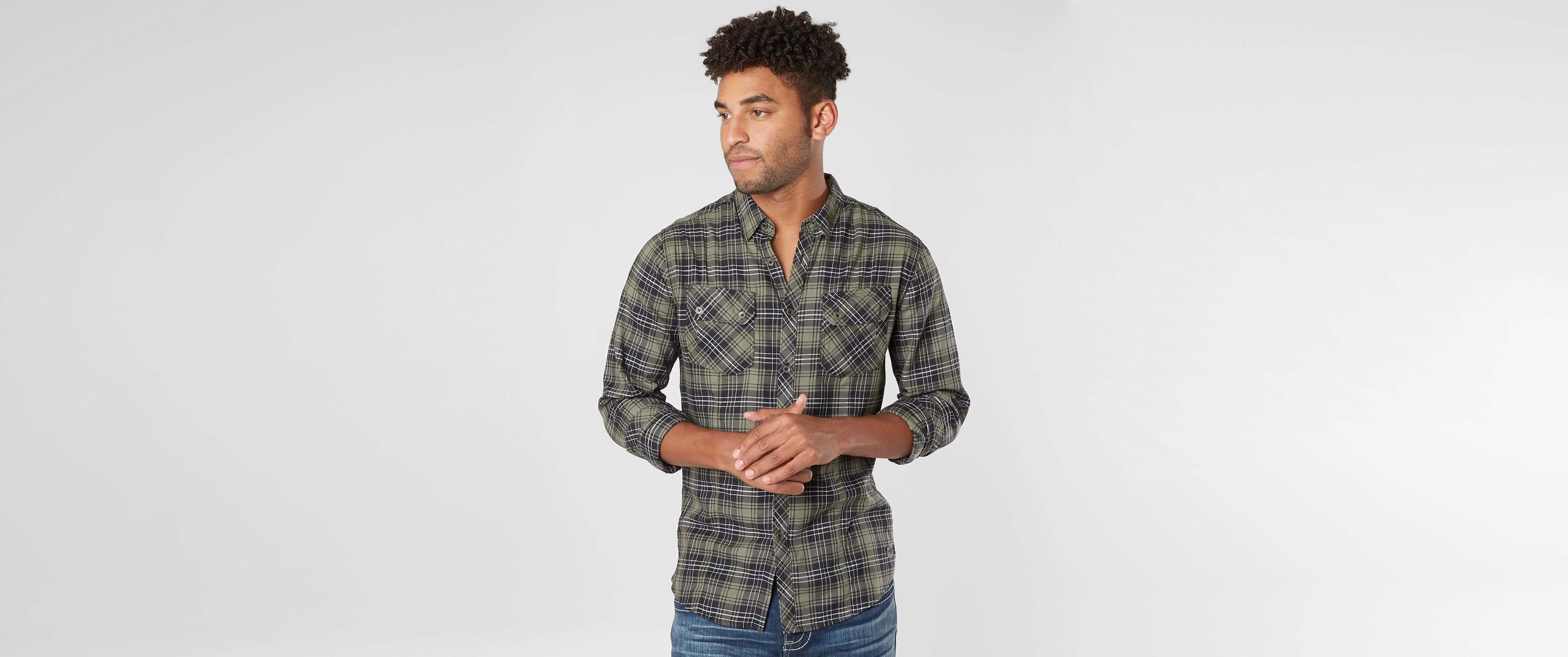 Image of Outpost Makers Plaid Stretch Shirt