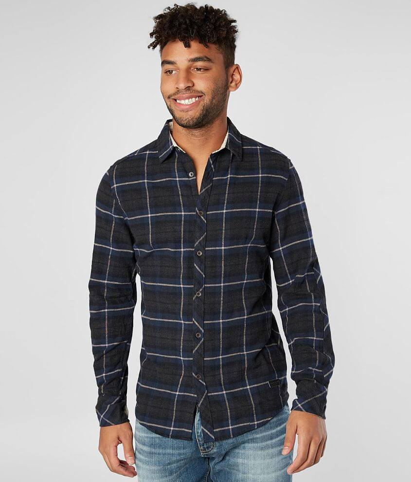 Outpost Makers Flannel Shirt - Men's Shirts in Charcoal Navy | Buckle