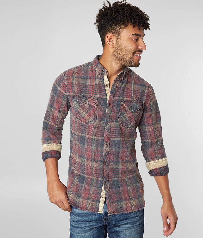 Outpost Makers Washed Flannel Shirt front view
