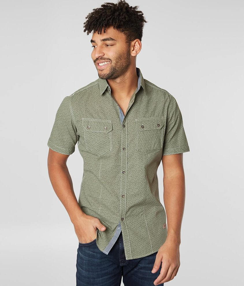 Outpost Makers Printed Shirt - Men's Shirts in Olive Green | Buckle