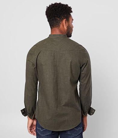 Outpost Makers Mandarin Collar Shirt BACK
