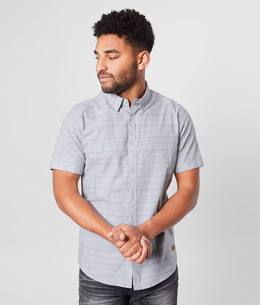 Outpost Makers Striped Shirt - Men's Shirts in Heather Grey | Buckle